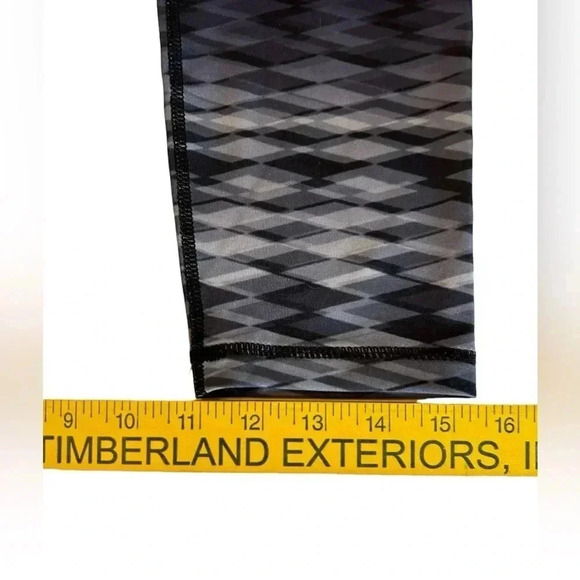 Head Women’s Tight Fit Leggings Geometric Patterned Blue Gray Size Medium EUC - Picture 13 of 13